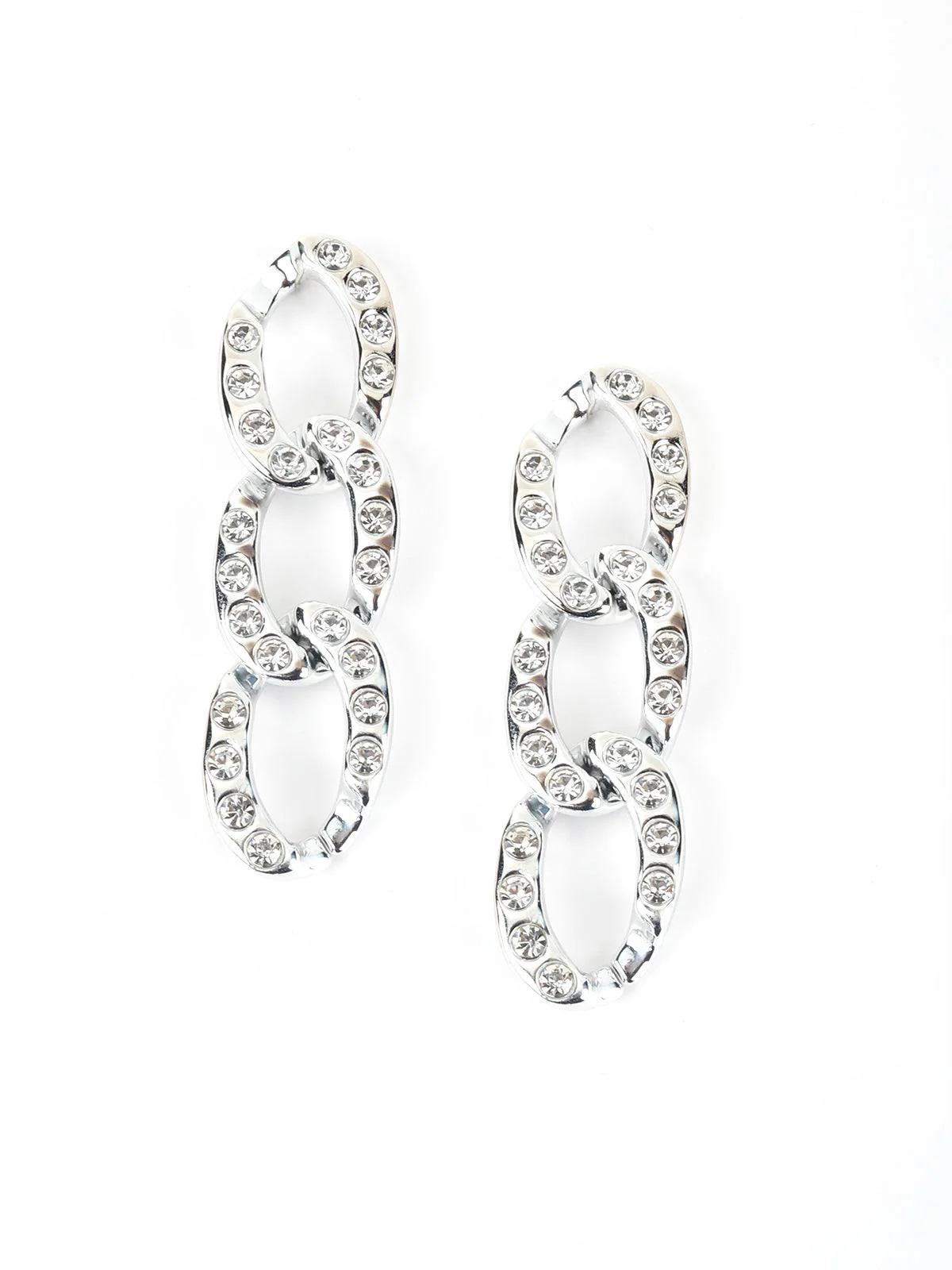 Odette Women Arinya Metallic Dangle Earrings - Image 4