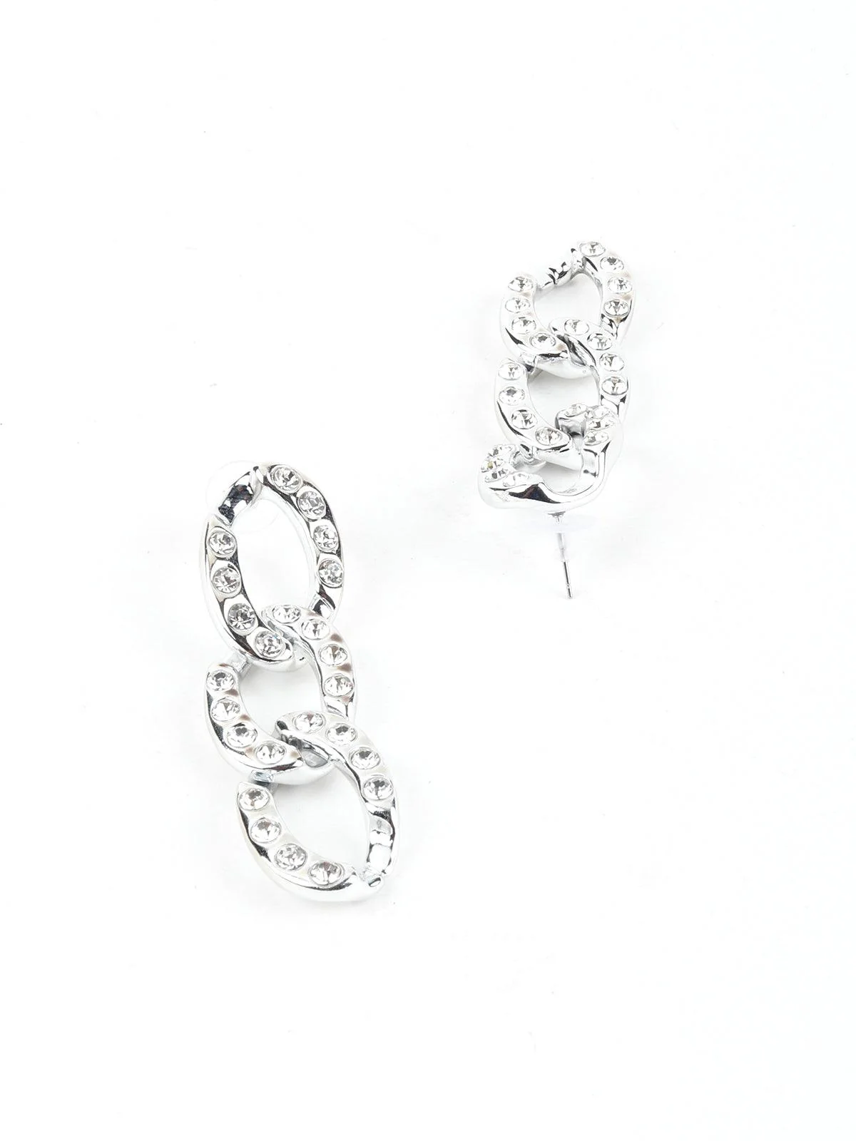 Odette Women Arinya Metallic Dangle Earrings - Image 6