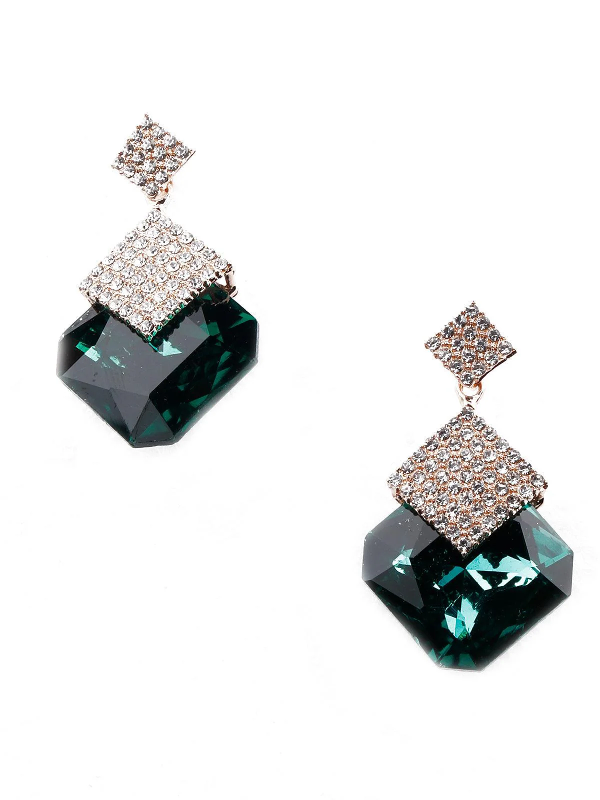 Odette Women Silver Metal Drop Earrings - Image 3