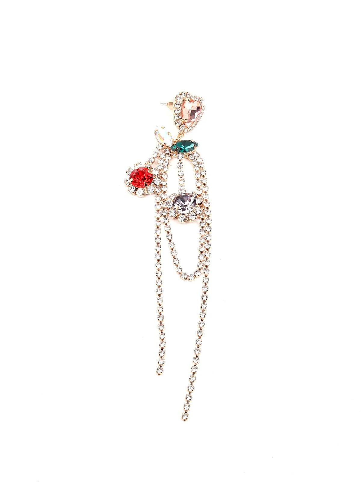 Odette Women Artistic Fully Studded Earrings - Image 6