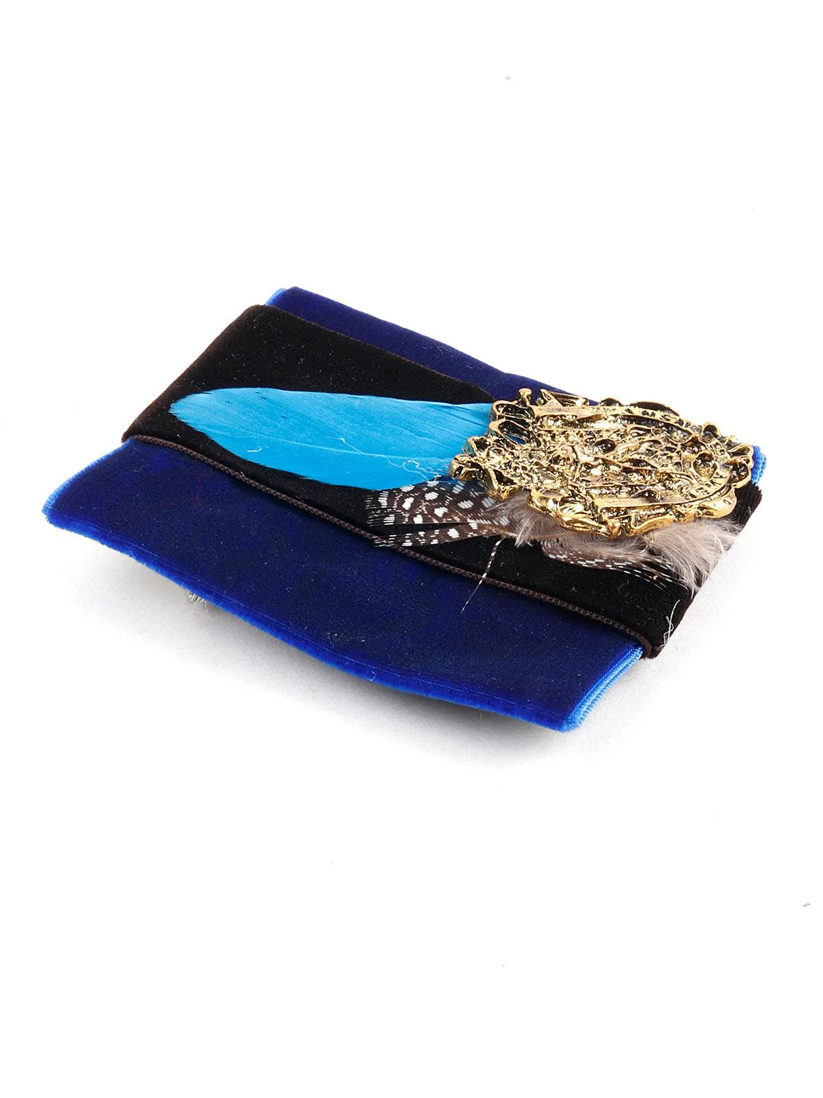 Odette Women Aurelia Beautifier Dark Blue Brooch - Image 6