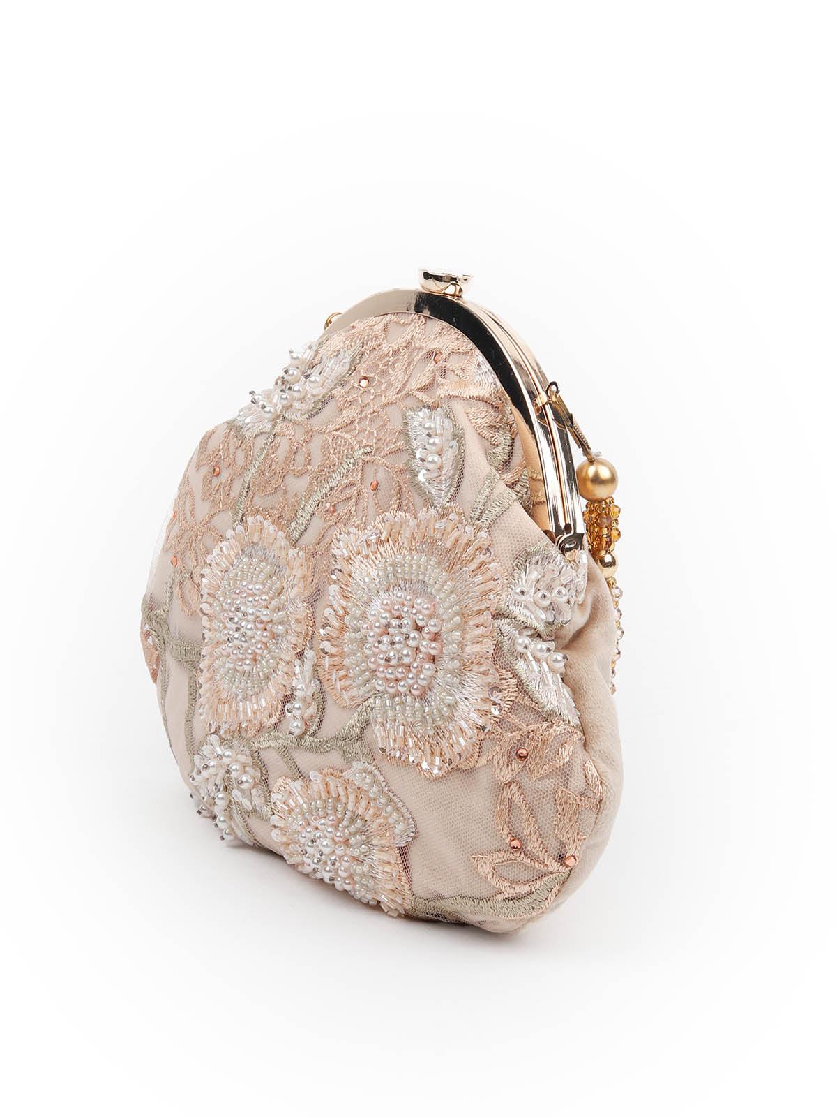 Odette Women Awe-Inspiring Beige Batua - Image 5