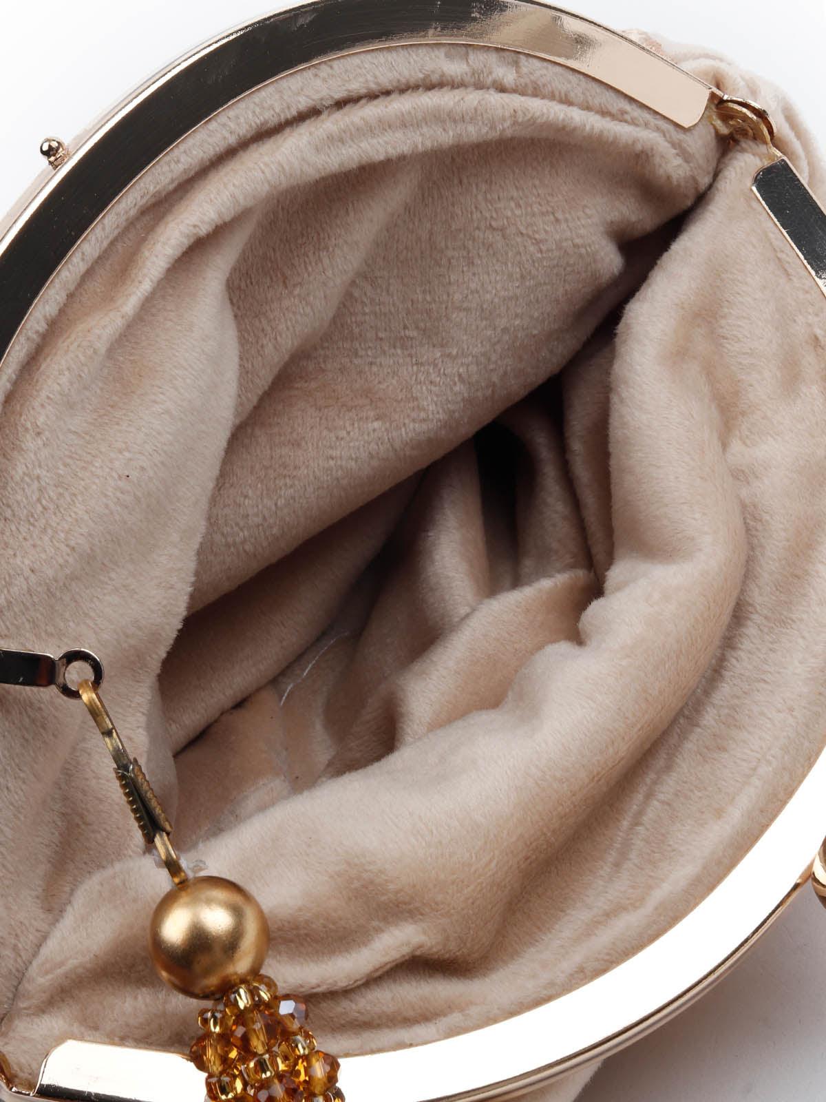 Odette Women Awe-Inspiring Beige Batua - Image 6