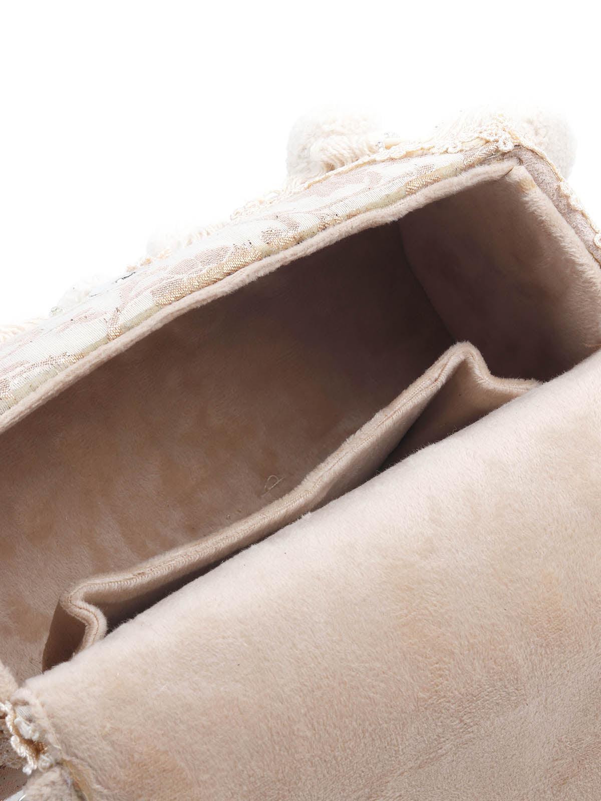 Odette Women Awe-Inspiring White And Gold Clutch Bag - Image 6