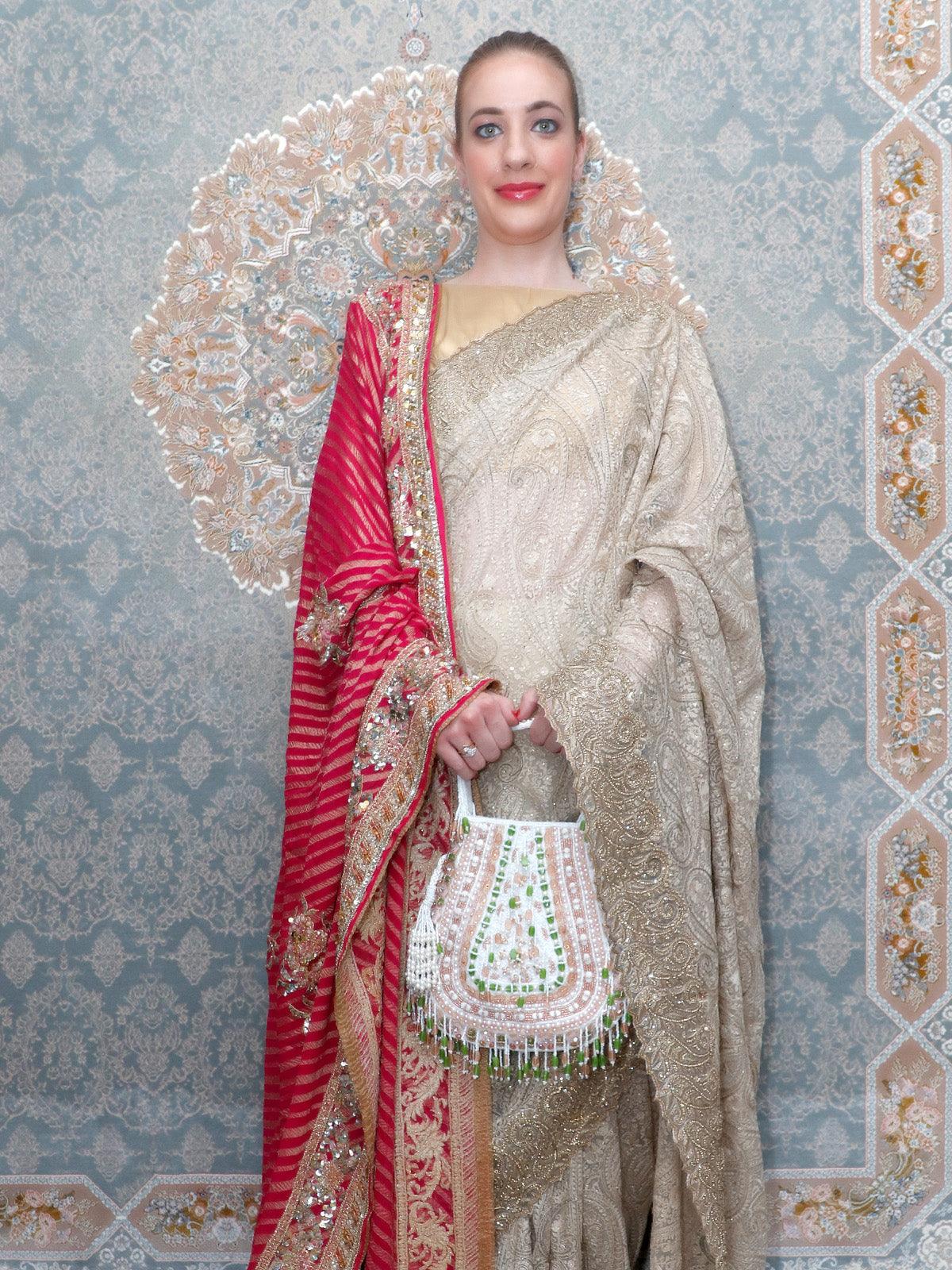 Odette Women Awe-Worthy Heavily Embellished Potli Bag - Image 2