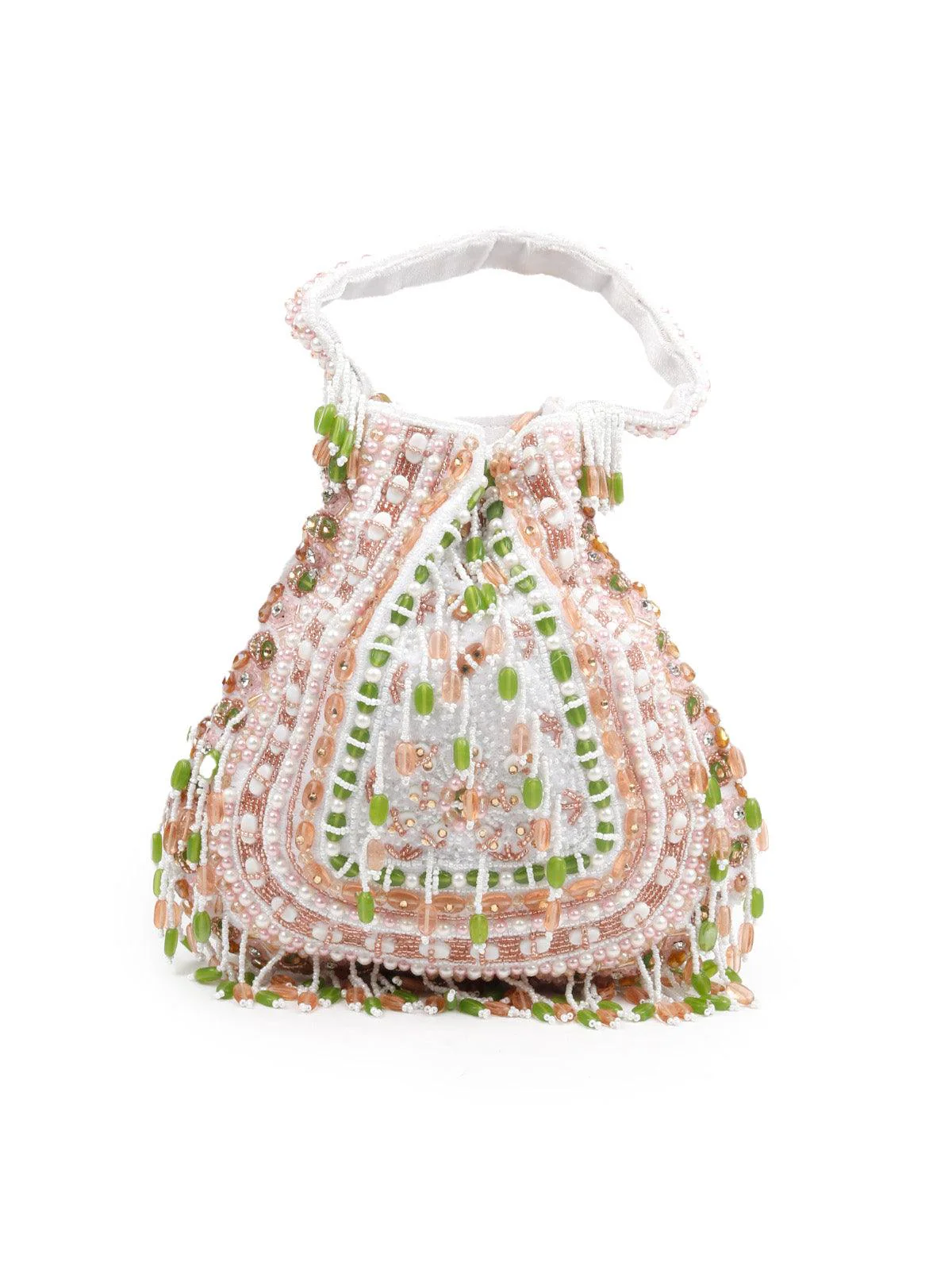 Odette Women Awe-Worthy Heavily Embellished Potli Bag - Image 6