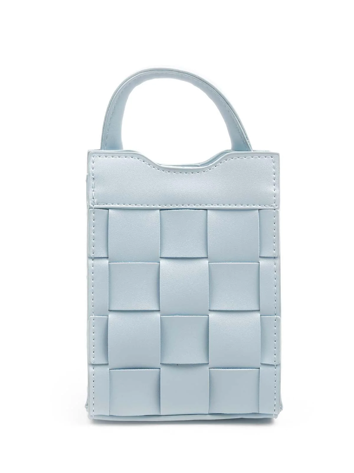 Odette Women Awe-Worthy Sky Blue Clutch - Image 5