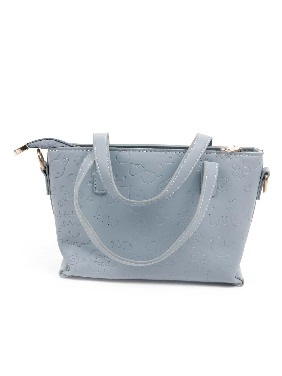 Odette Women Awe-Worthy Sky Blue Hand Bag - Image 5