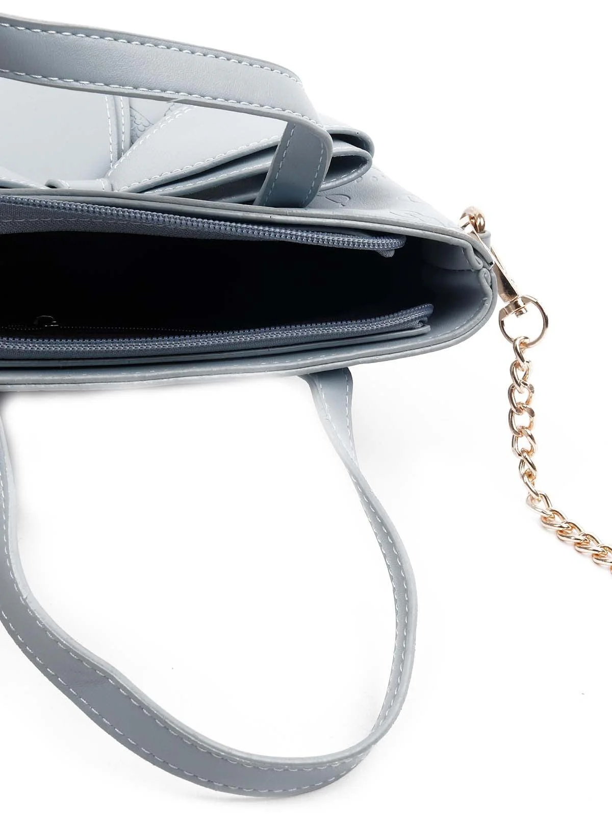 Odette Women Awe-Worthy Sky Blue Hand Bag - Image 7