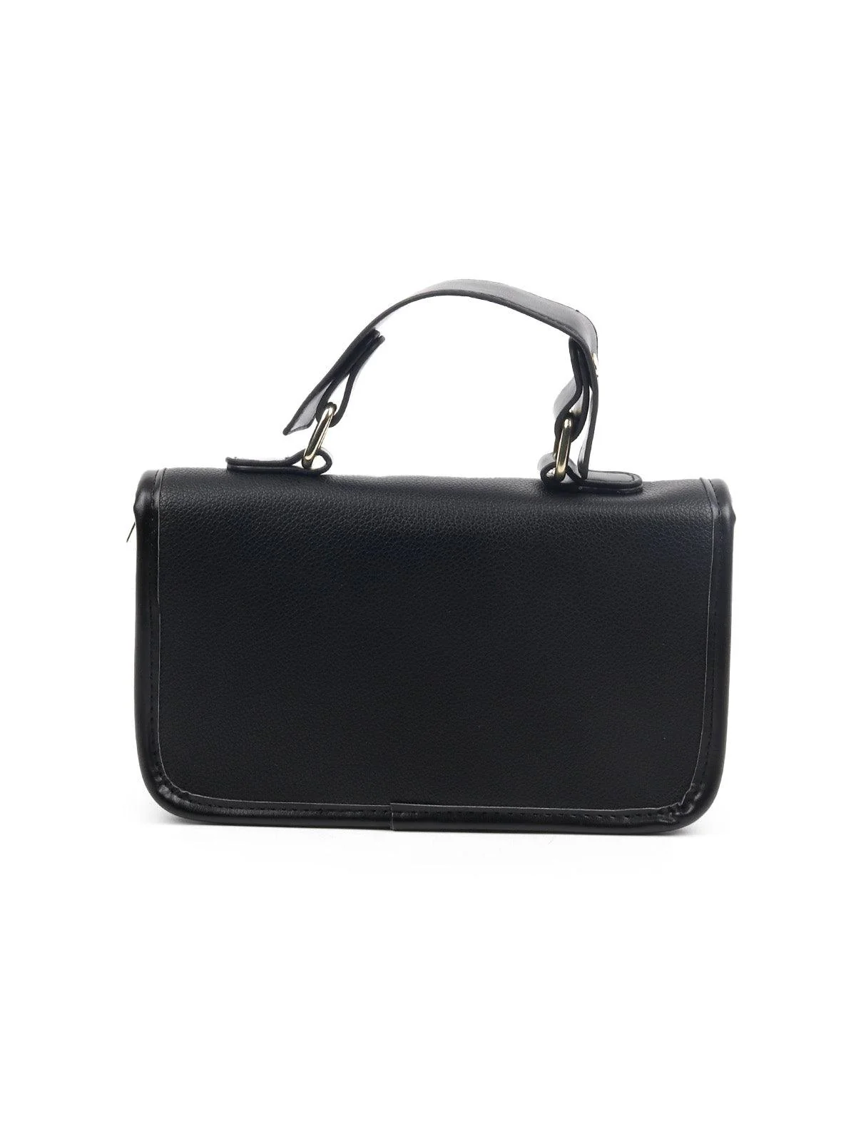 Odette Women Awe-Worthy Smart Black Clutch Bag - Image 6