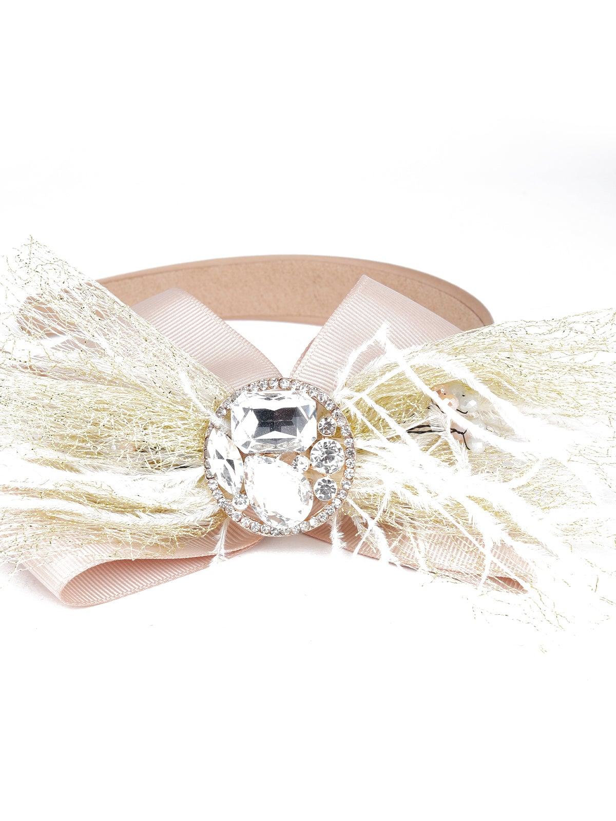 Odette Women Pink Rhinestones Hairband - Image 6