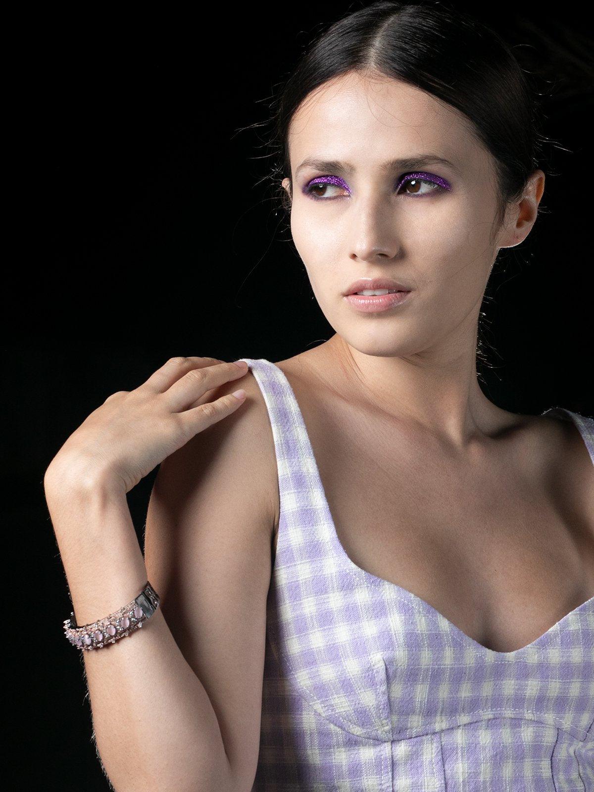 Odette Women Pink Metal Bracelet