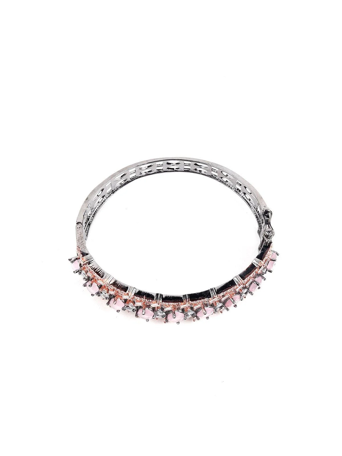 Odette Women Pink Metal Bracelet - Image 4