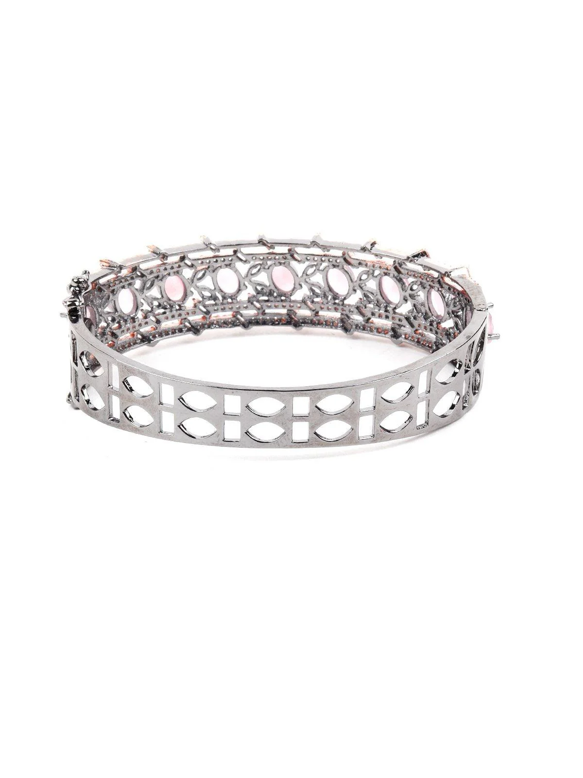 Odette Women Pink Metal Bracelet - Image 5