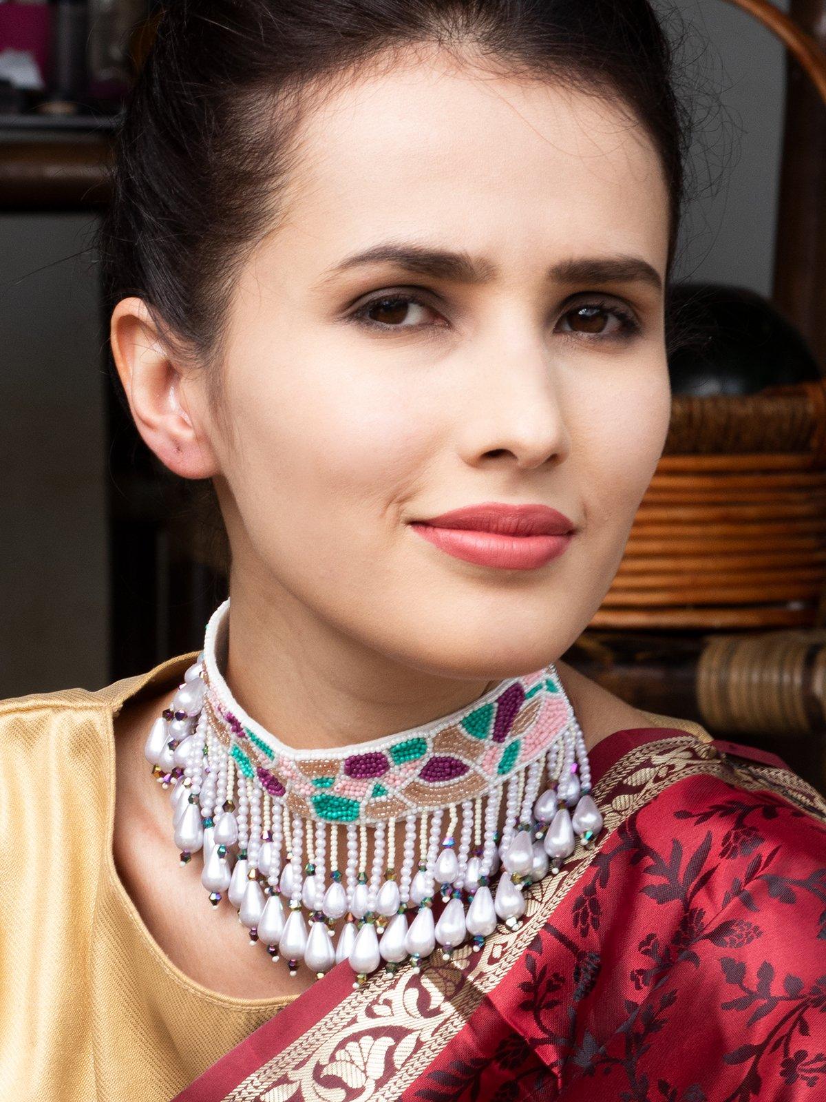 Odette Women Multicolour Pearl Necklace