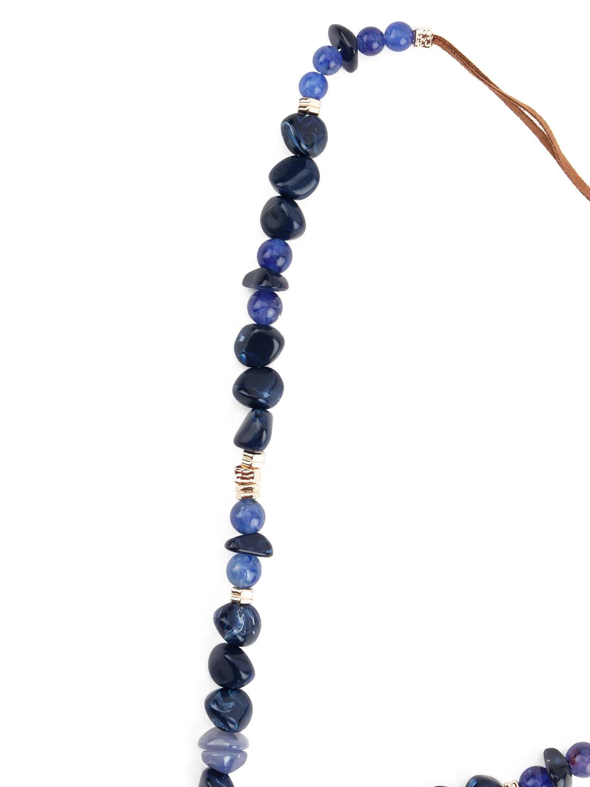 Odette Women Beaded Navy Blue Necklace - Image 6