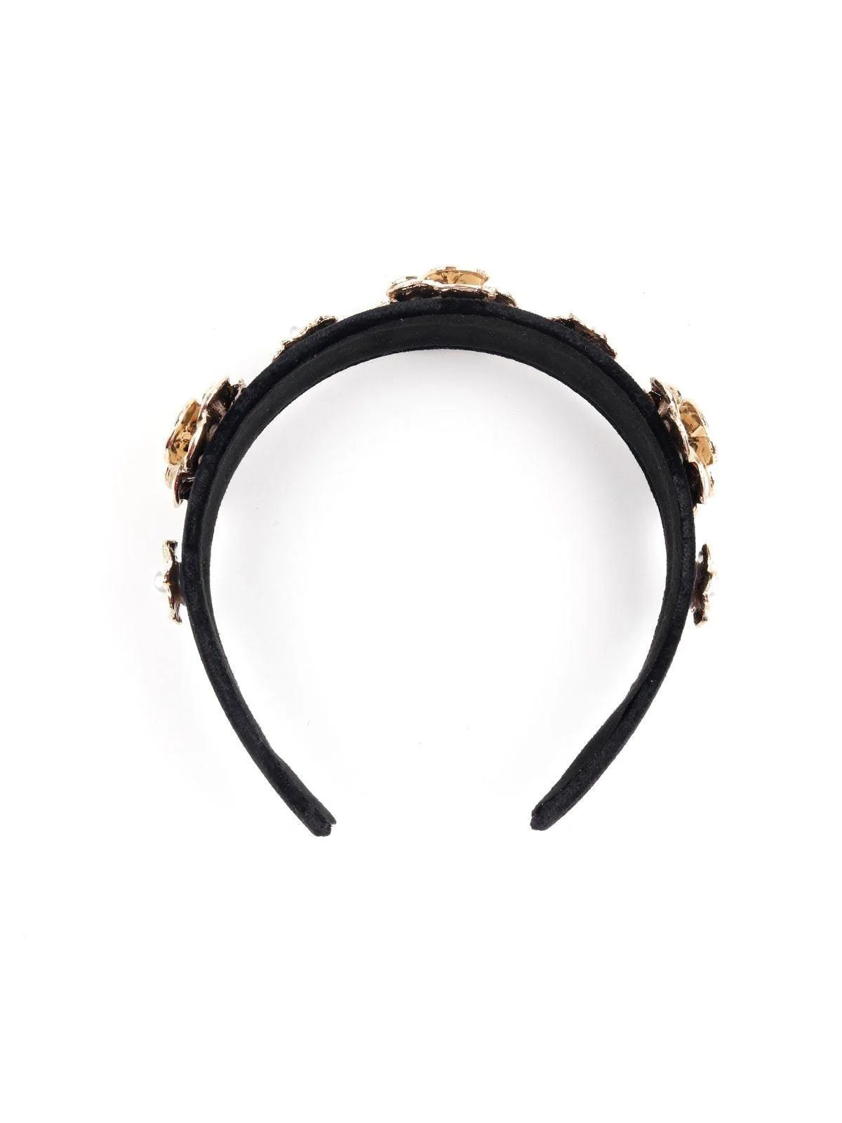 Odette Women Black Polyester Pearl - Image 6