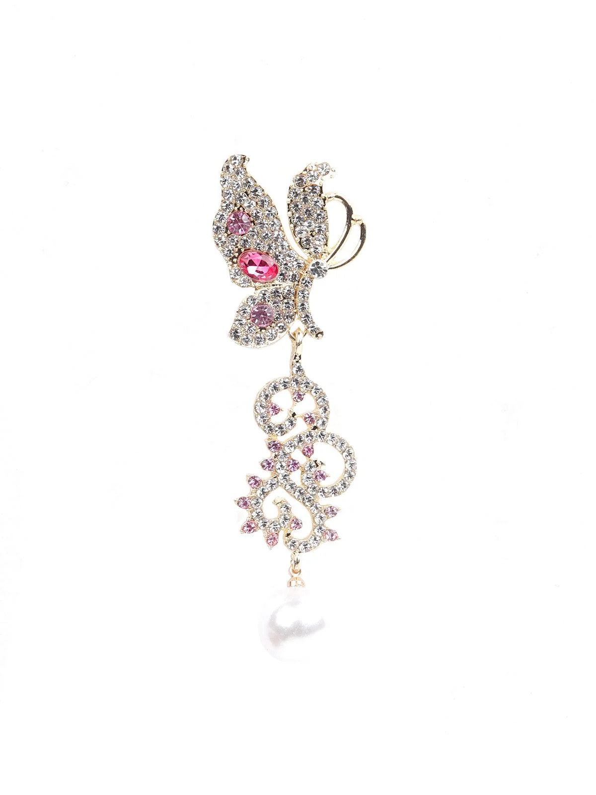 Odette Women Silver Metal Drop Earrings - Image 4