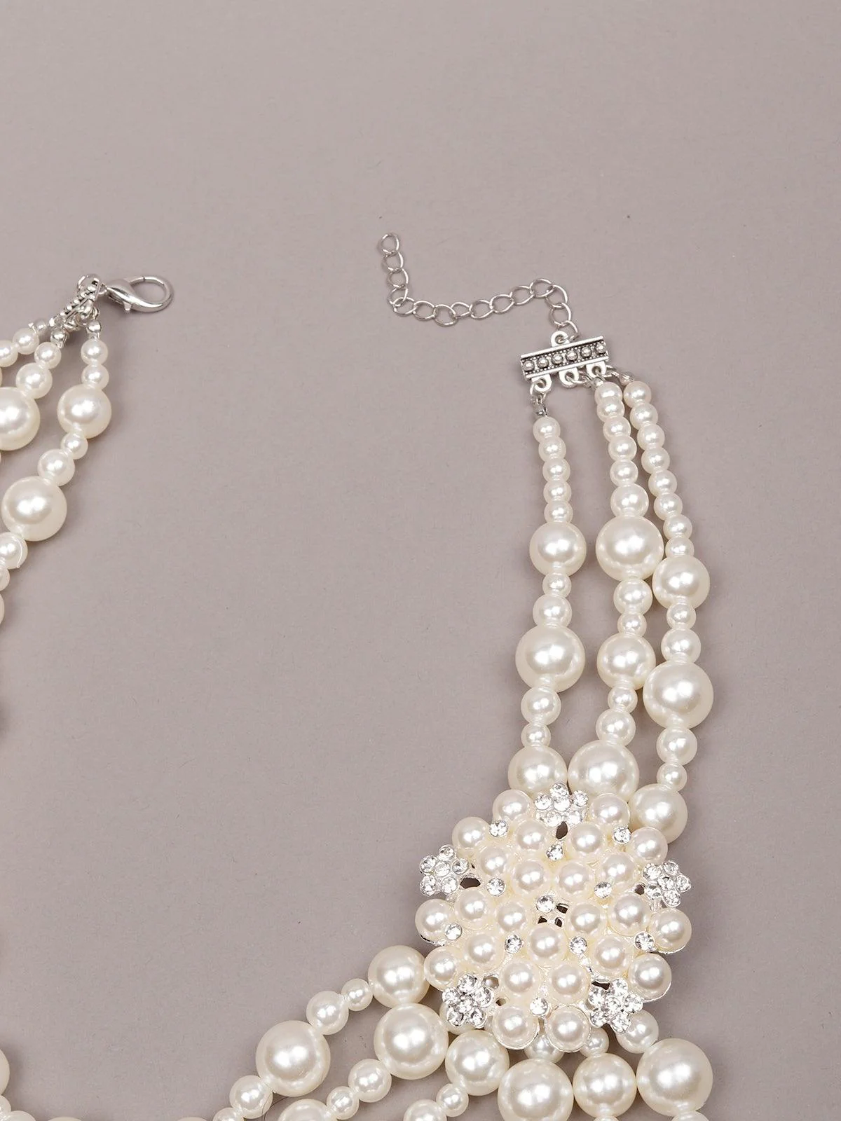 Odette Women White Metal Necklace - Image 6