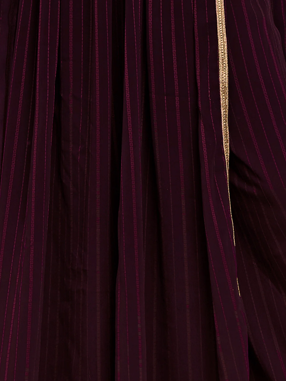 Odette Women Beautiful Embroidered Purple Georgette Semi Stitched Gown - Image 5