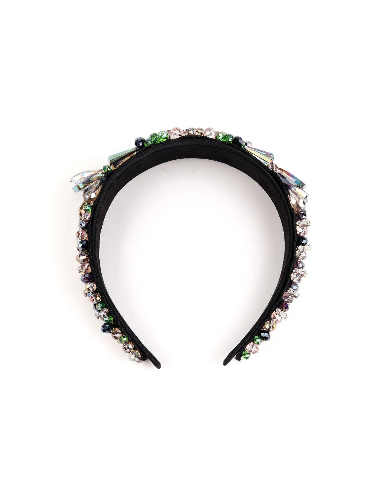 Odette Women Green Metal Hairband - Image 5