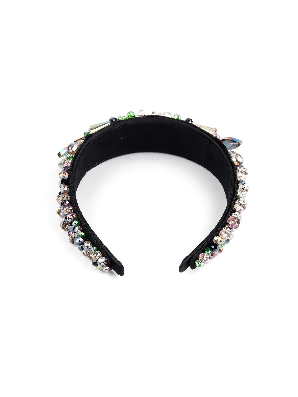 Odette Women Green Metal Hairband - Image 6