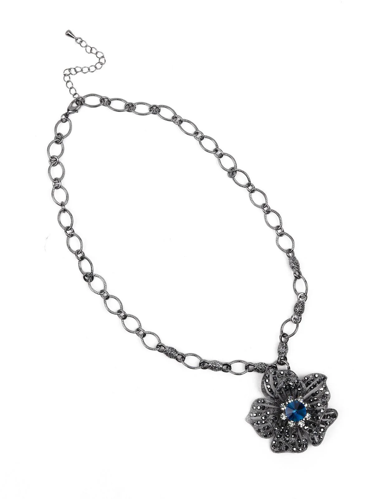 Odette Women Silver Metal Necklace - Image 4