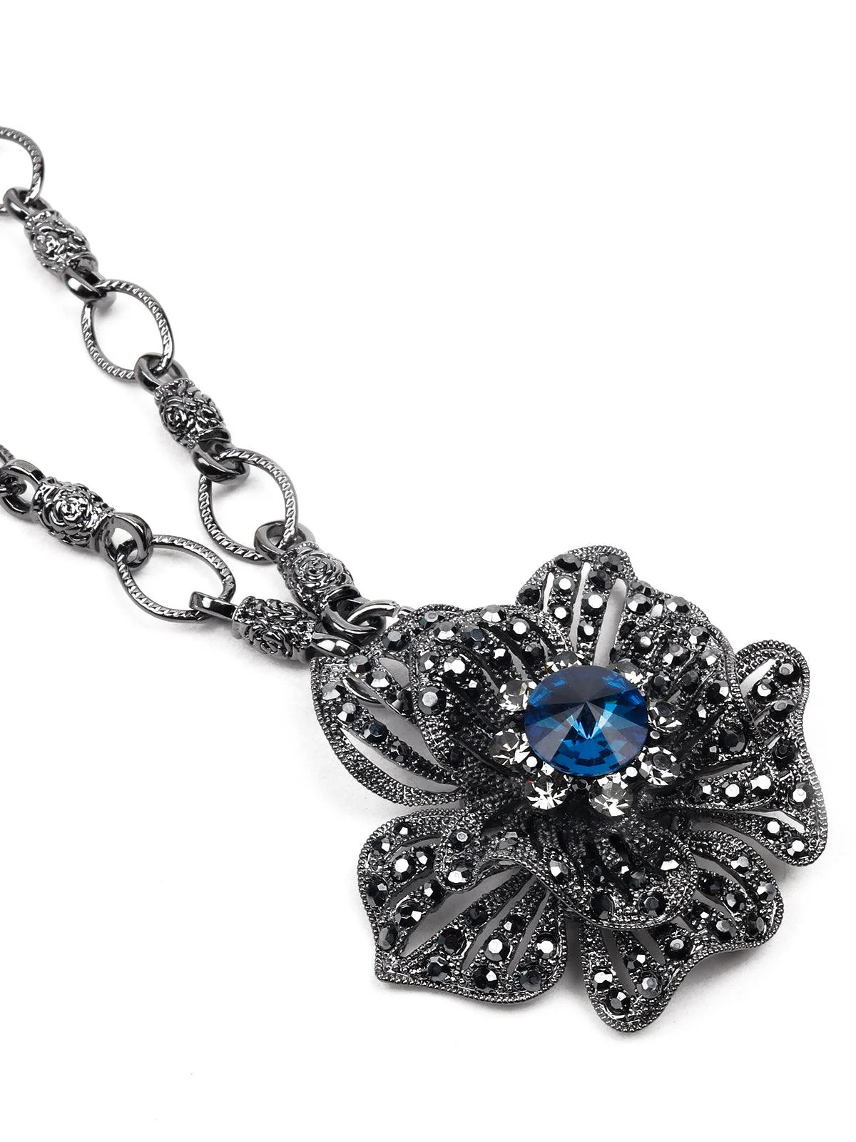 Odette Women Silver Metal Necklace - Image 5