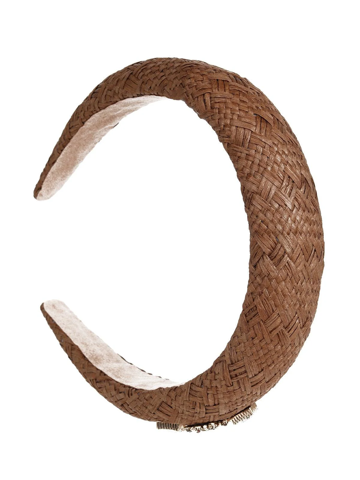Odette Women Beige Rhinestones Hairband - Image 5