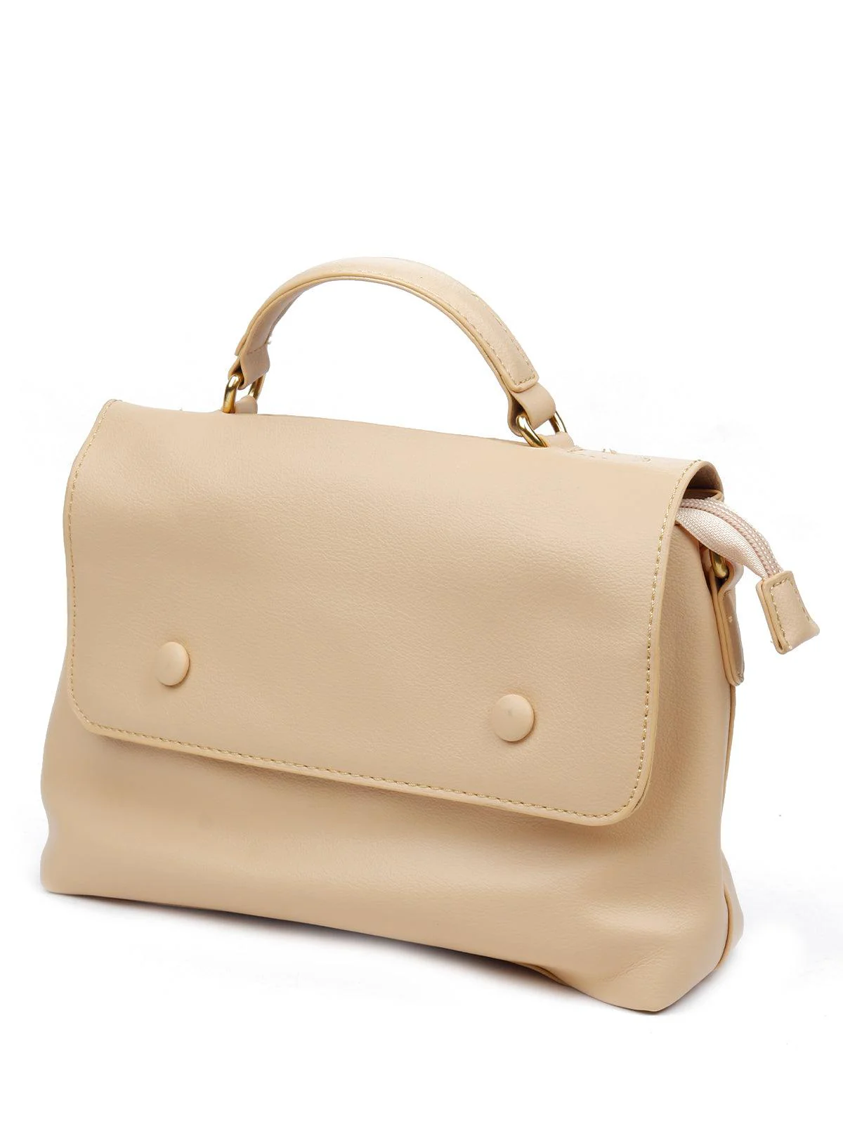 Odette Women Beige Creamy Metal Bag - Image 4