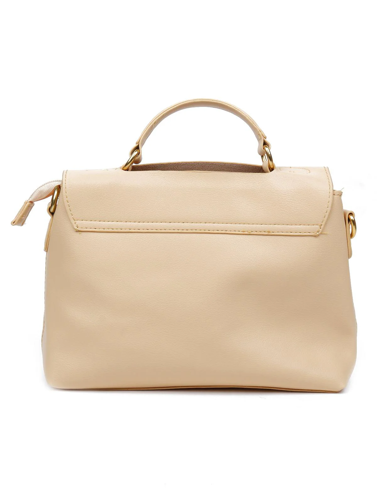 Odette Women Beige Creamy Metal Bag - Image 5