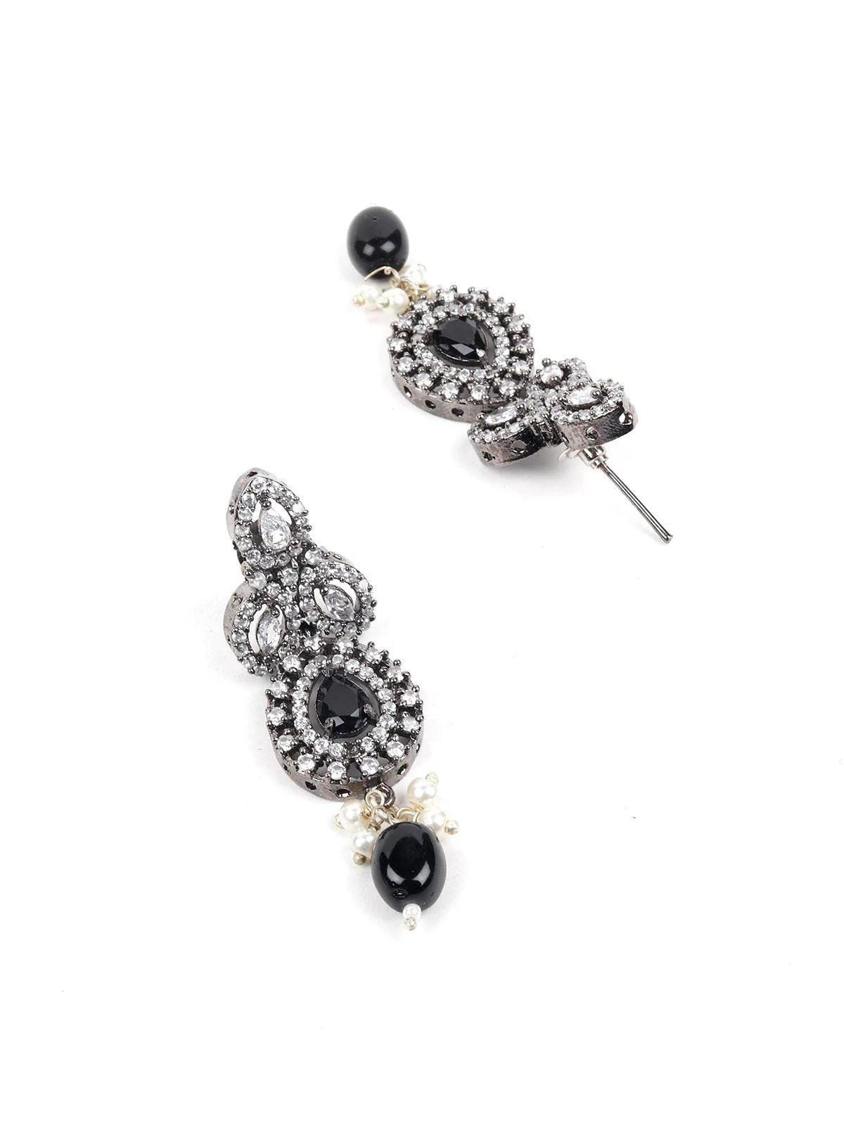 Odette Women Black Beads Necklace Set - Image 6