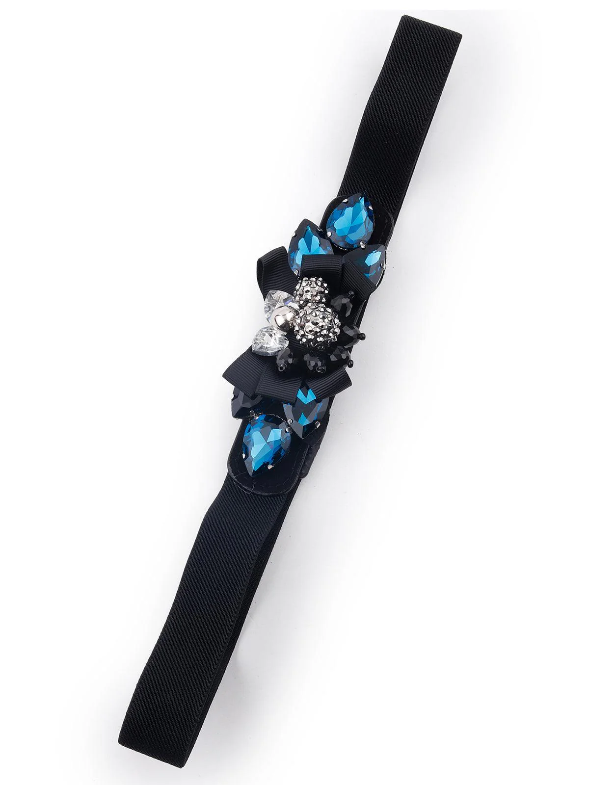 Odette Women Black Embellished Gorgeous Waist Belt - Image 3