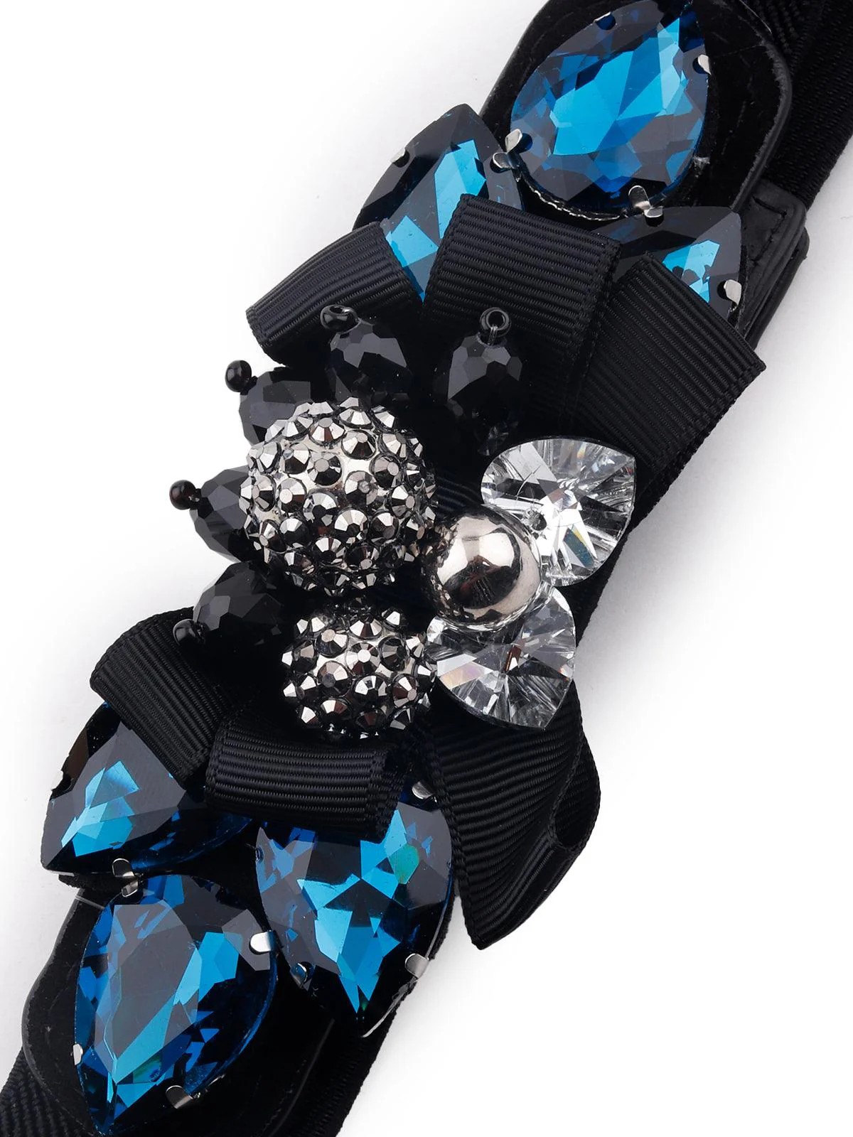 Odette Women Black Embellished Gorgeous Waist Belt - Image 4