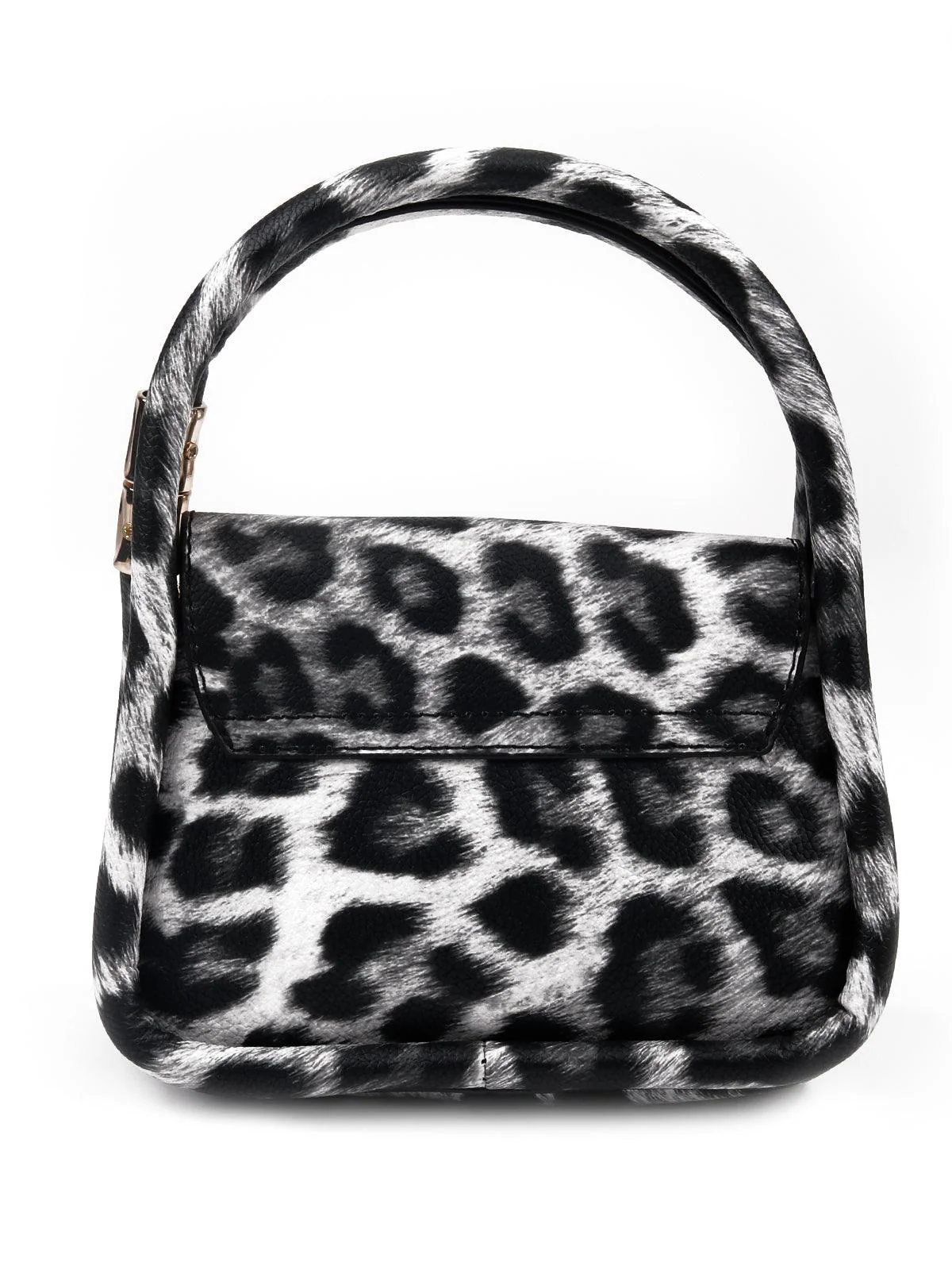 Odette Women Black Printed Handle Sling Bag - Image 5