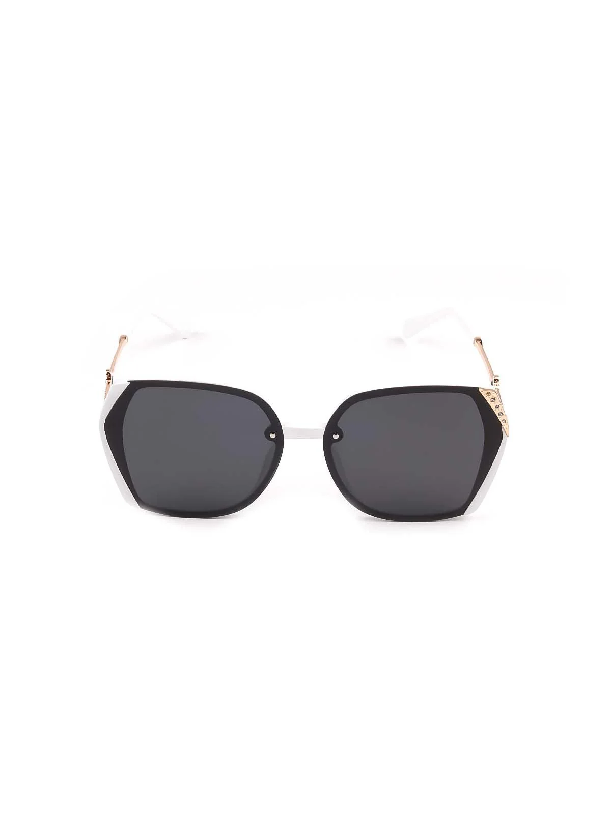 Odette Black Shaded Studded Sunglasses For Women - Image 4