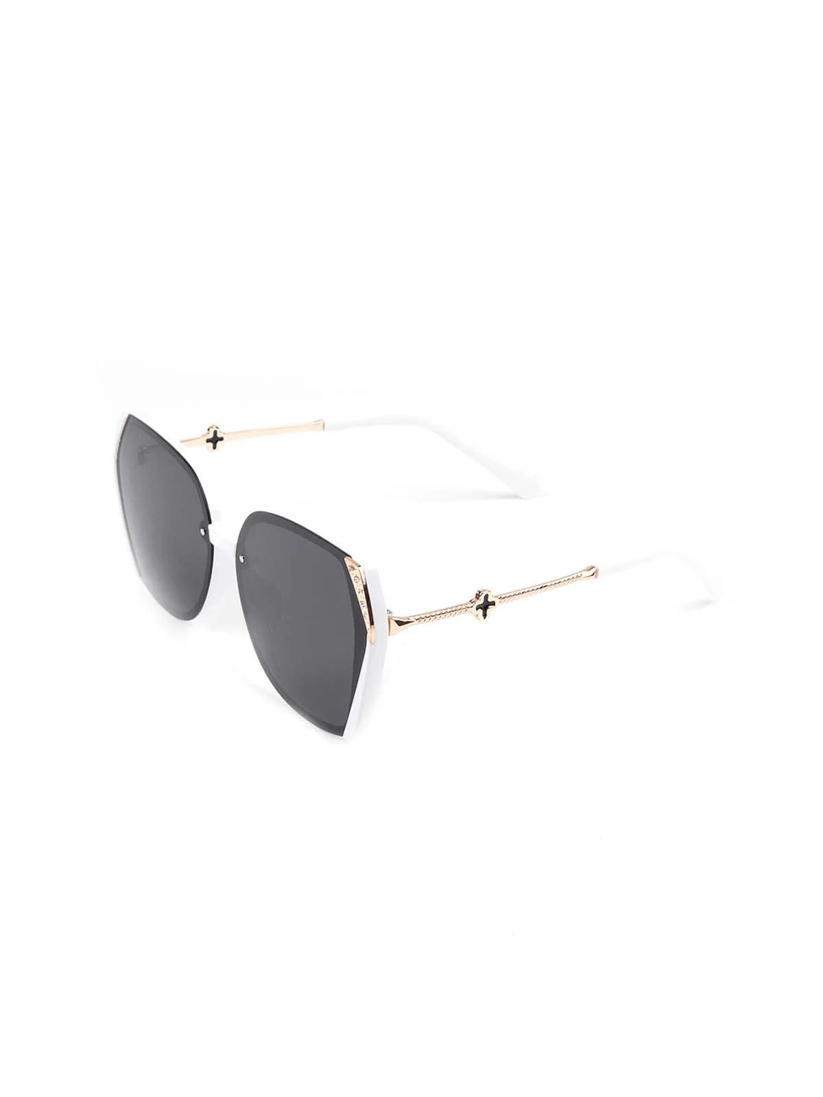 Odette Black Shaded Studded Sunglasses For Women - Image 5