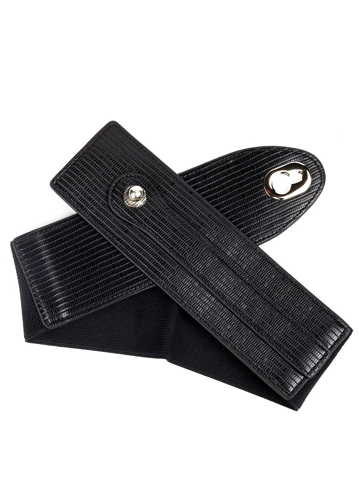 Odette Women Black Metal Belt - Image 4