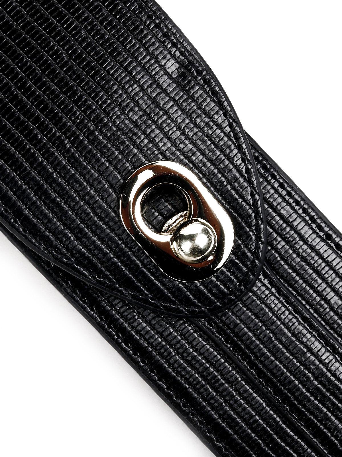 Odette Women Black Metal Belt - Image 5