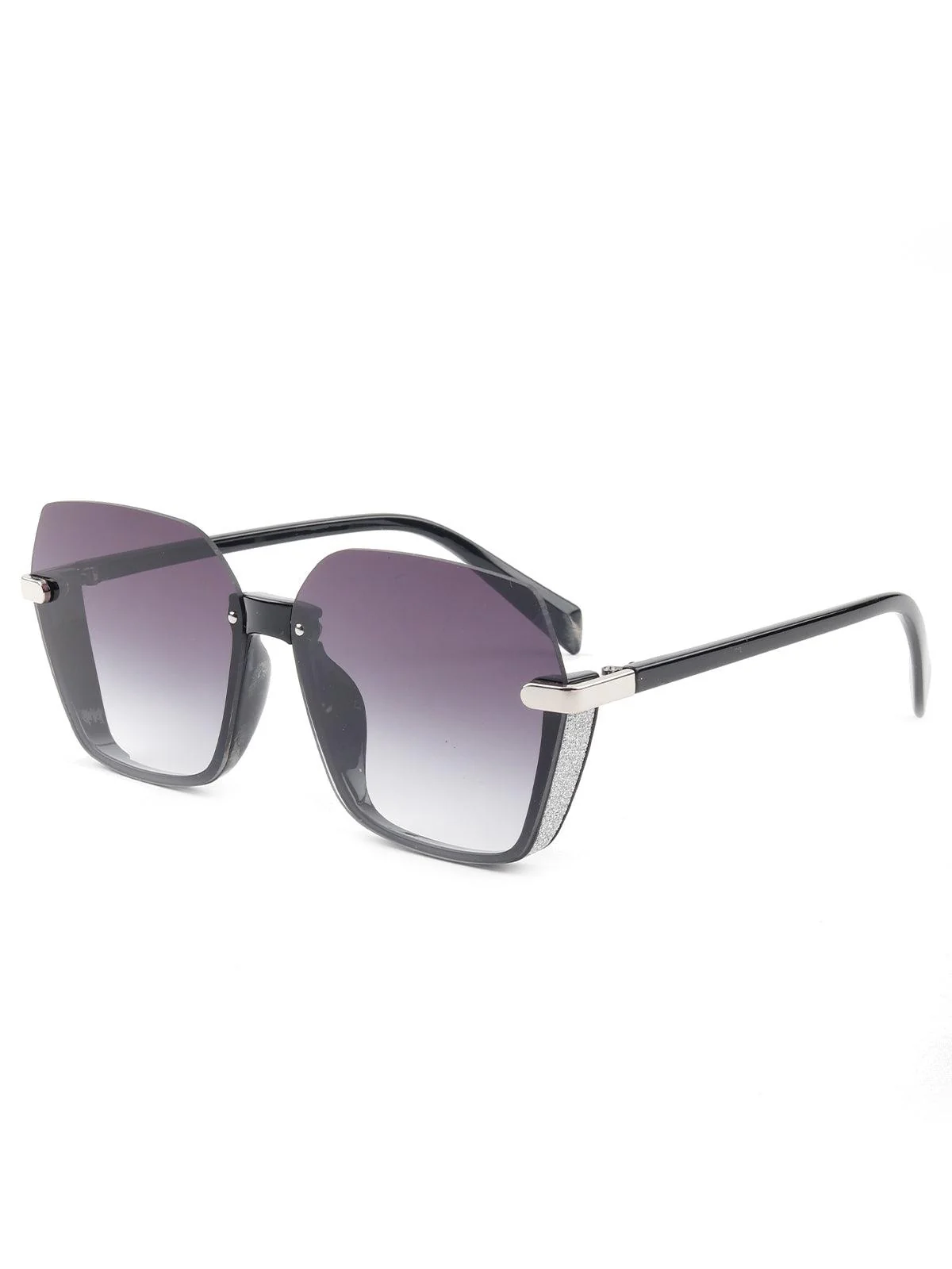 Odette Women Black Tinted Framed Sunglasses - Image 3