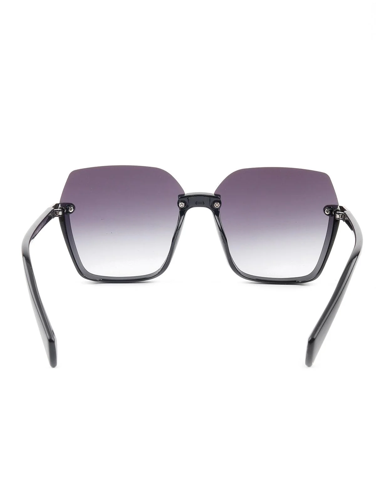 Odette Women Black Tinted Framed Sunglasses - Image 5