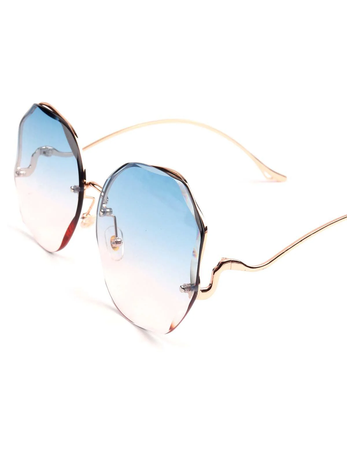 Odette Blue And Pink Tined Sunglasses For Women - Image 5