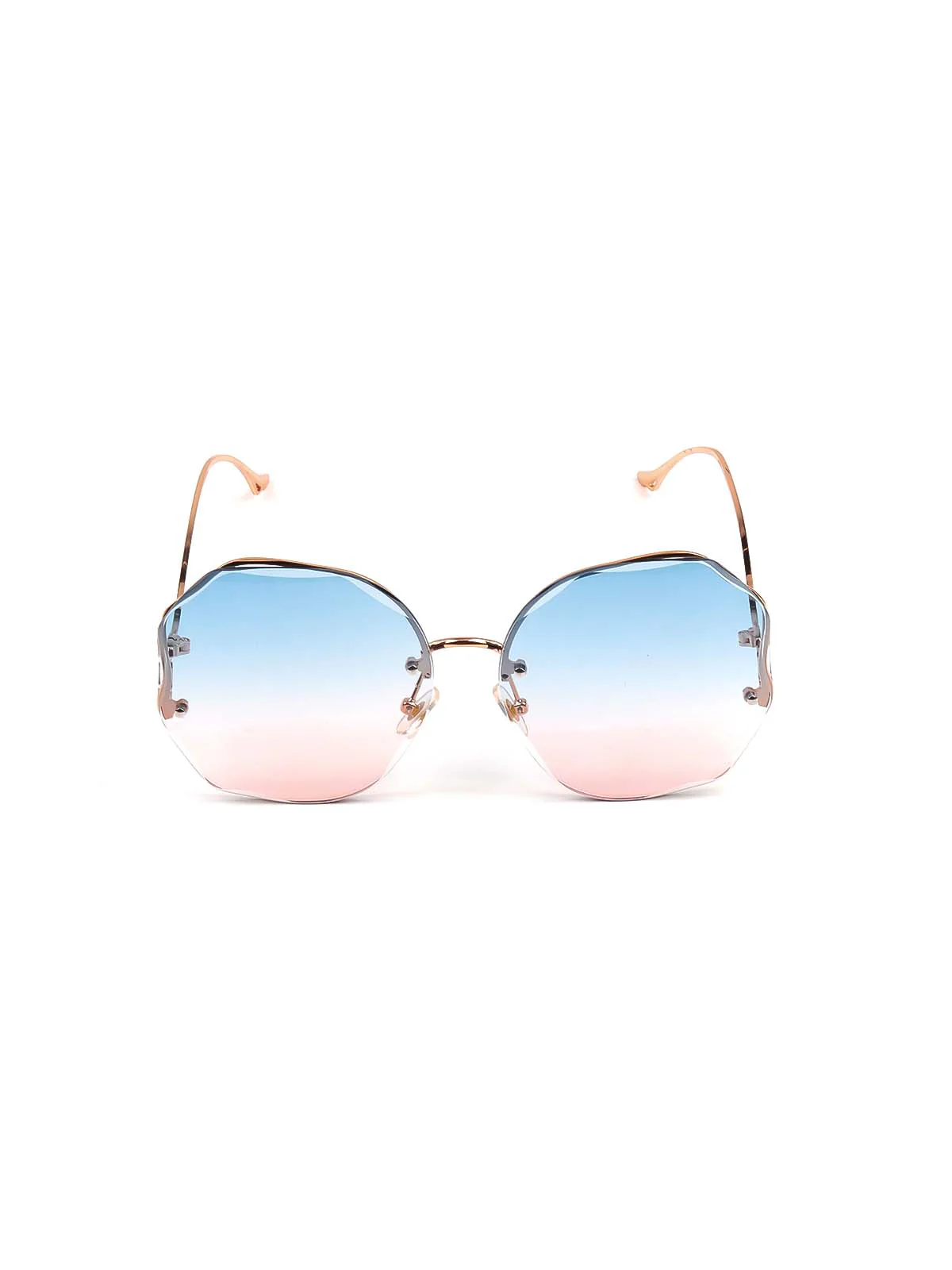 Odette Blue And Pink Tined Sunglasses For Women - Image 7
