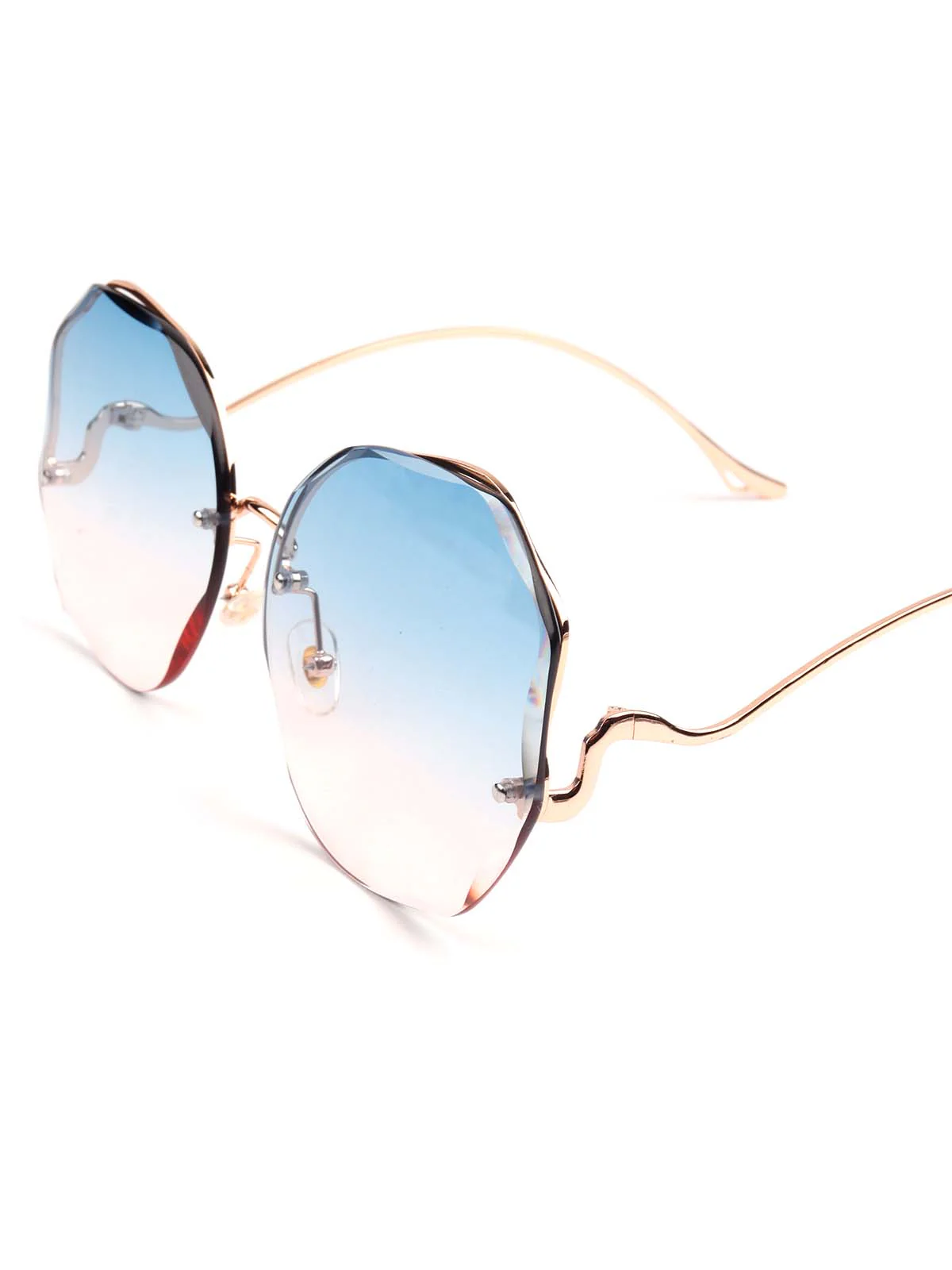Odette Blue And Pink Tined Sunglasses For Women - Image 8