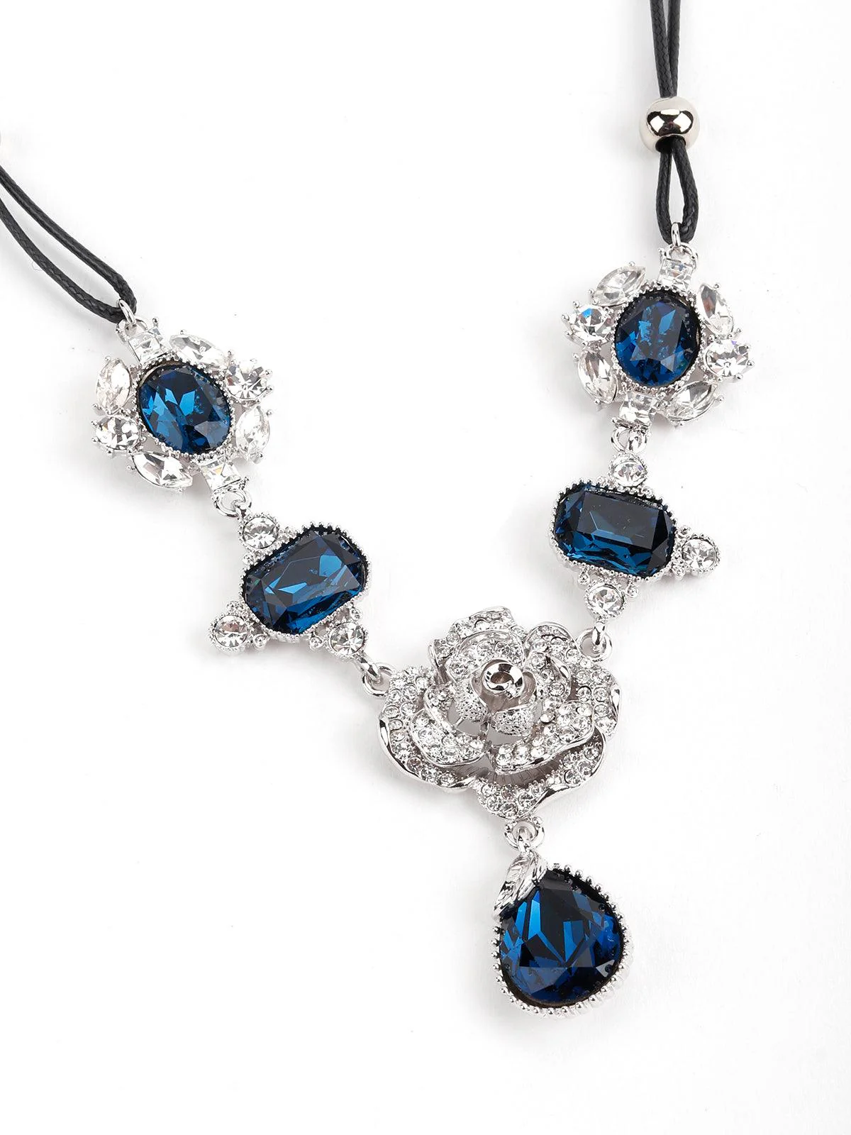 Odette Women Blue Metal Necklace - Image 4