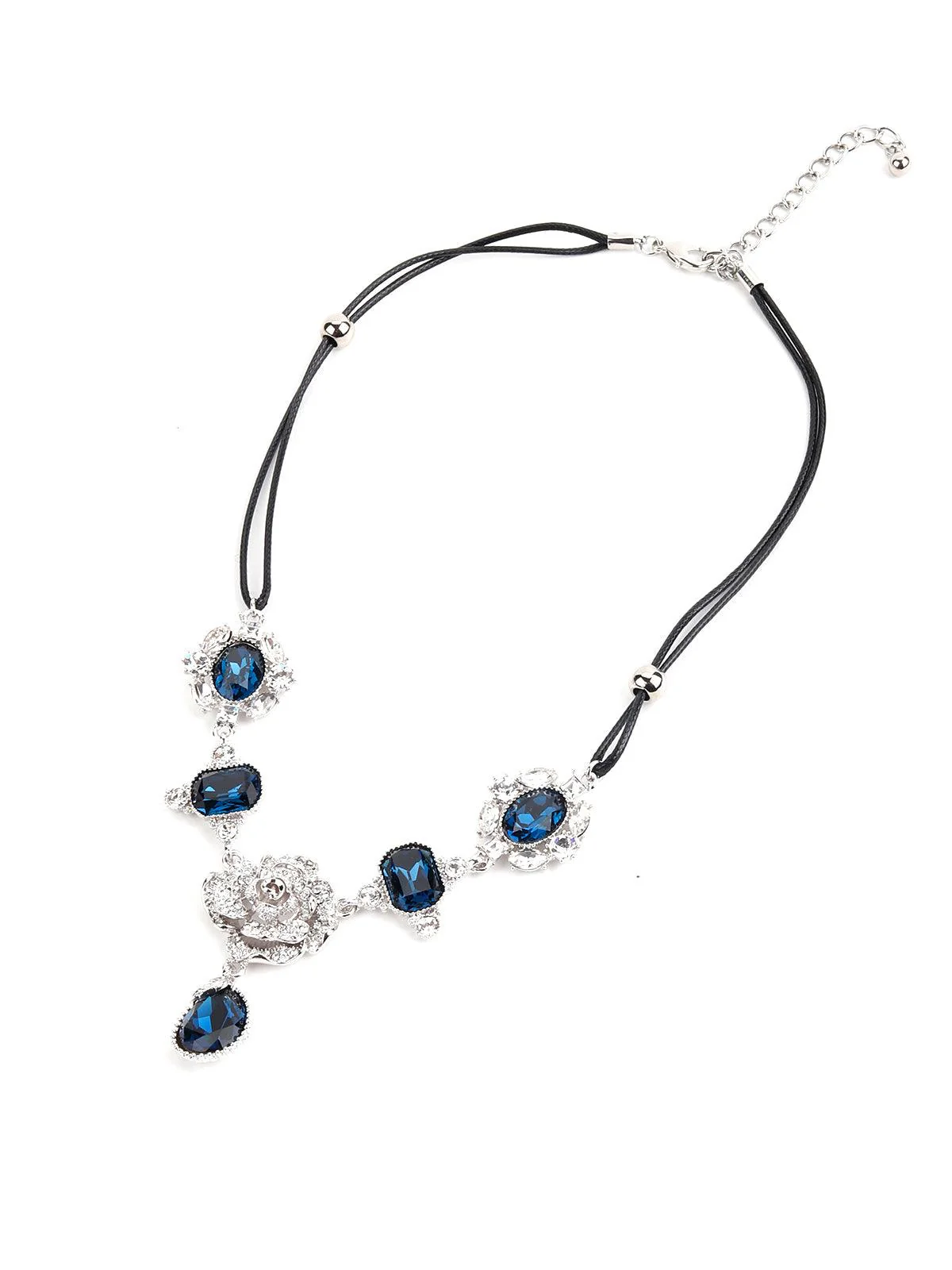 Odette Women Blue Metal Necklace - Image 5