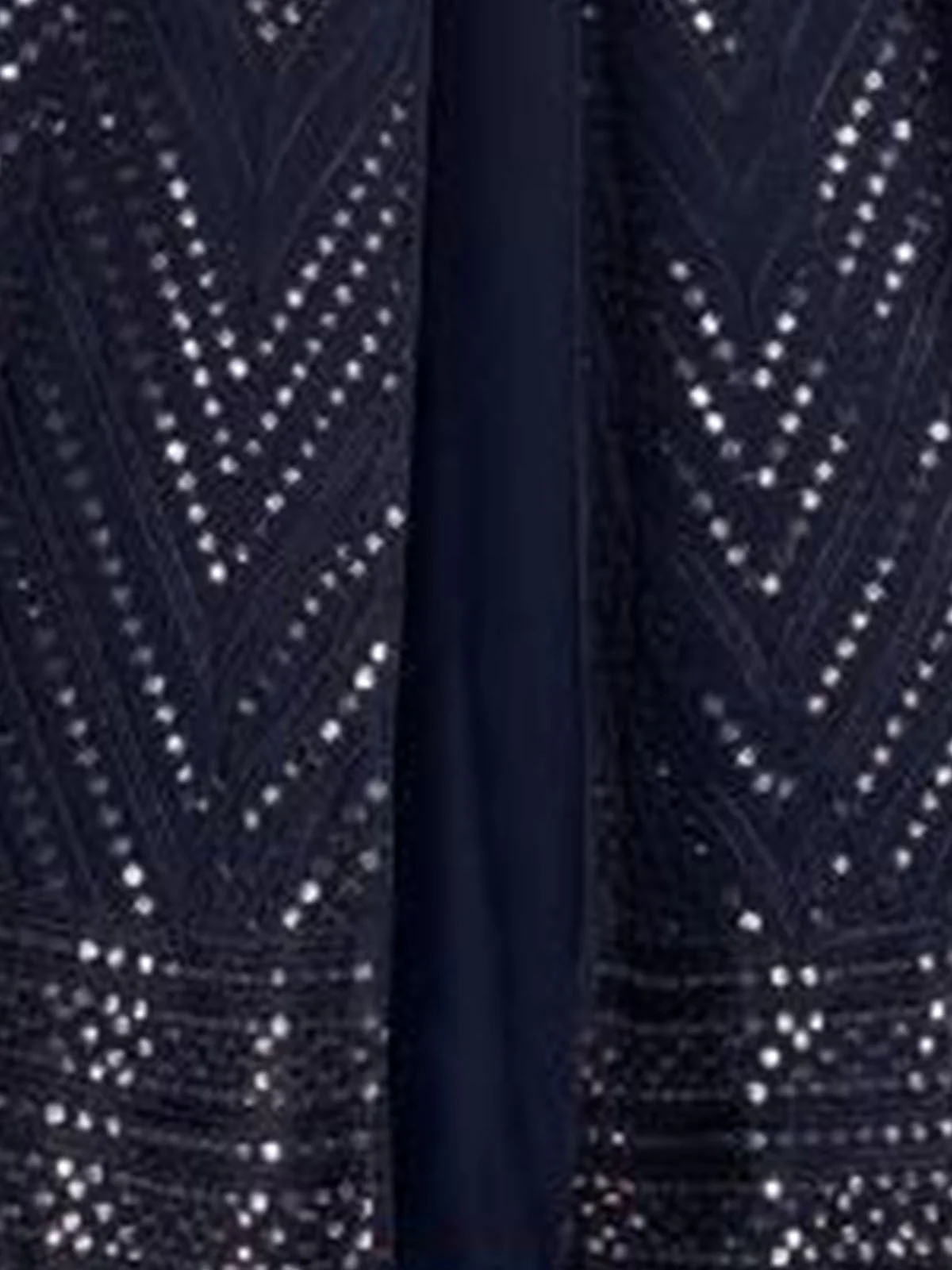 Odette Women Blue Georgette Embroidered Semi Stitched Anarkali Suit Party Wear - Image 3