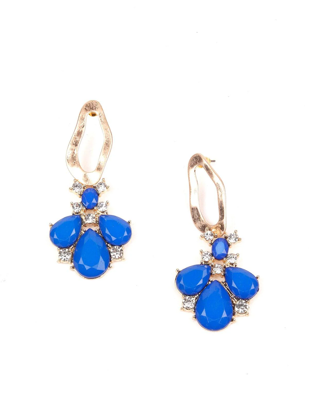 Odette Women Blue Metal Earring - Image 3