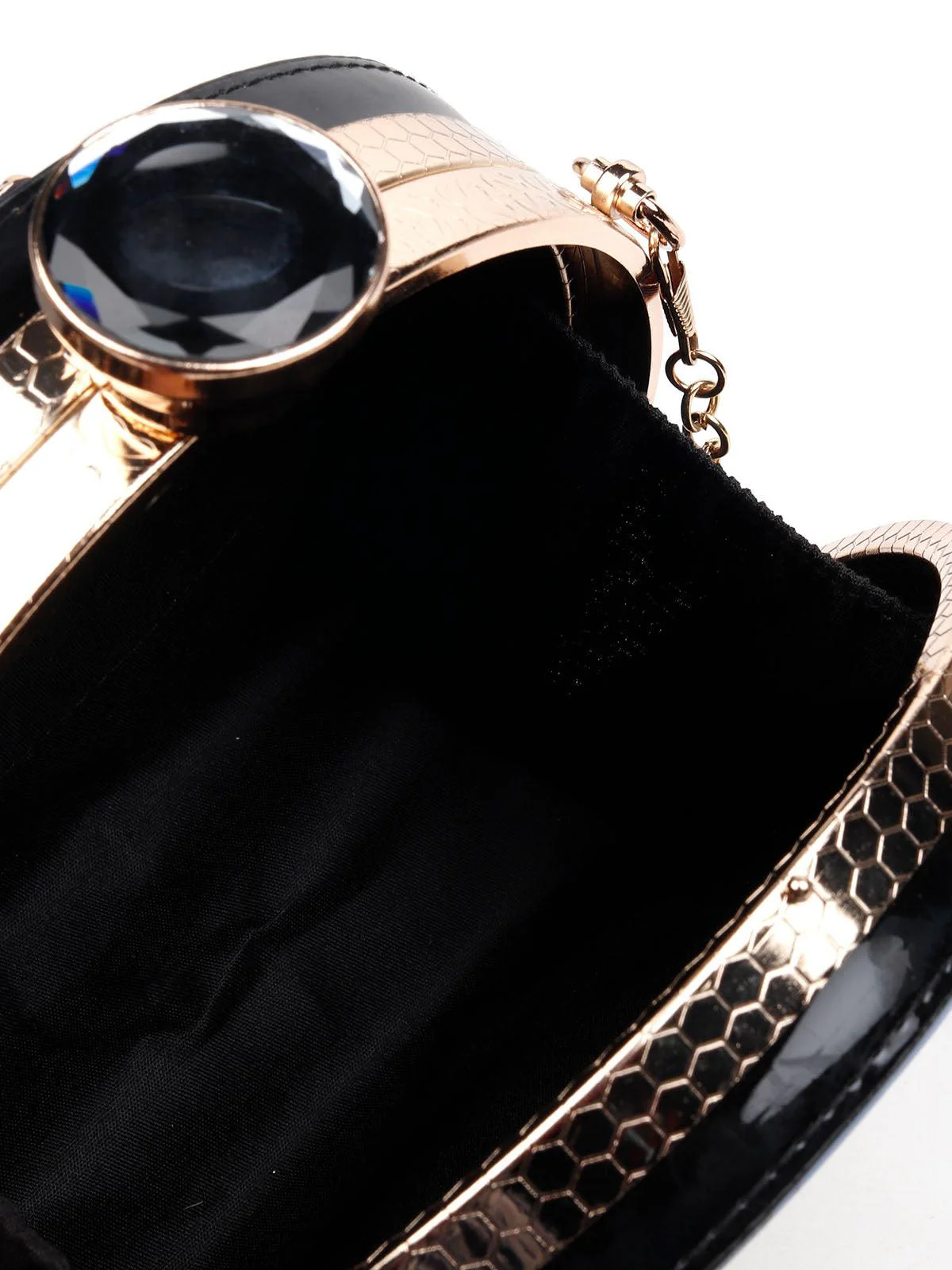 Odette Women Blue Metal Bag - Image 6