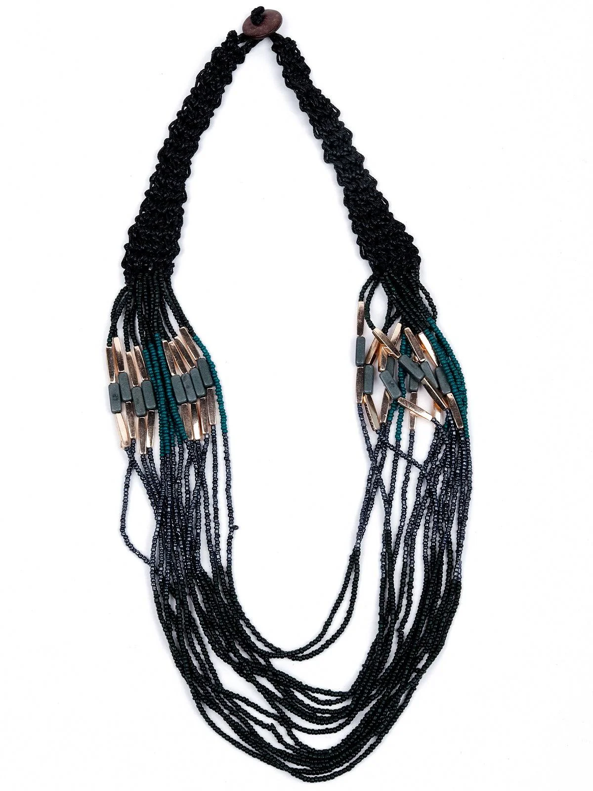 Odette Women Black Metal Necklace - Image 3